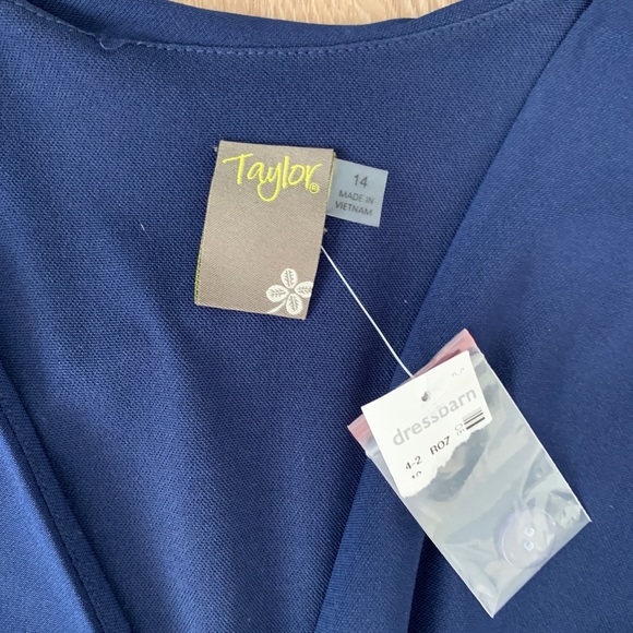 Jumpsuit, NWT, tie waist, Blue, size 14 - Picture 3 of 6